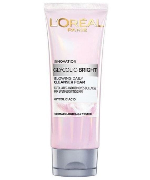 L'Oreal Paris Glycolic Bright glowing daily Cleanser foam 100ml