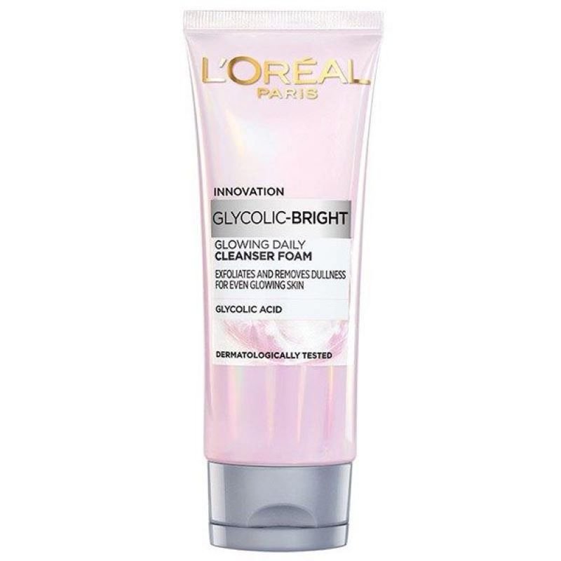 L'Oreal Paris Glycolic Bright glowing daily Cleanser foam 100ml