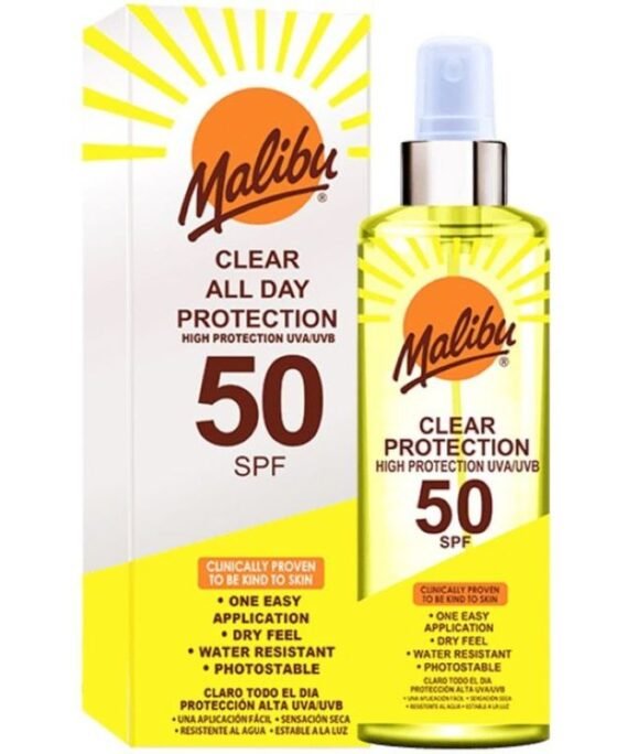 MALIBU CLEAR ALL DAY PROTECTION 50 SPF 250ML