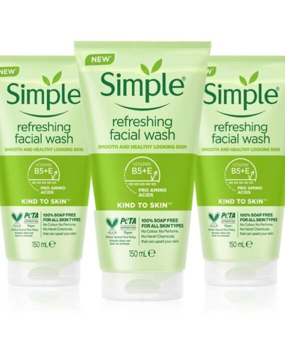 Simple Kind to skin Refreshing Facial Wash gel 150 ml