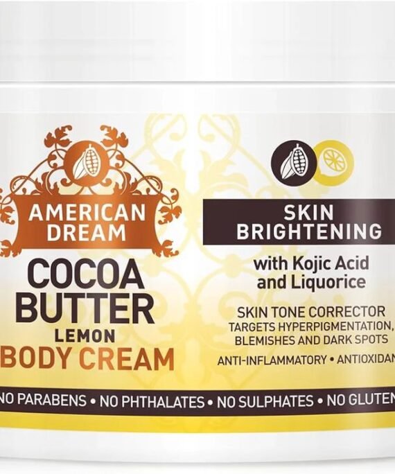 American Dream Cocoa Butter Skin Brightening Cream With Kojic Acid and Liquorice 453 g