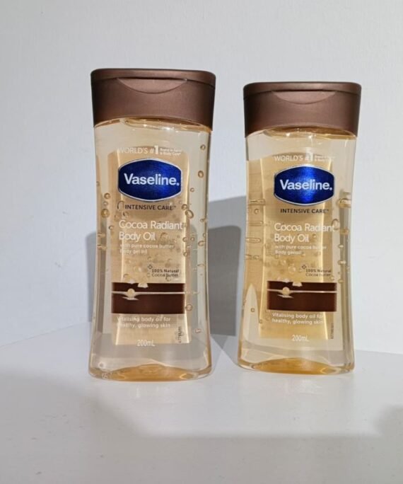 Vaseline Oil Cocoa radiant body oil with pure cocoa butter body gel oil 200ml
