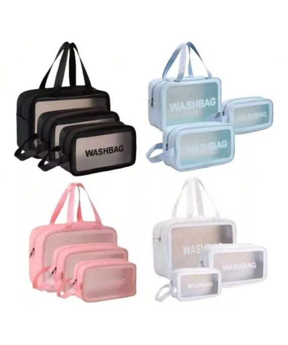 Blue Wash Bag Medium Size